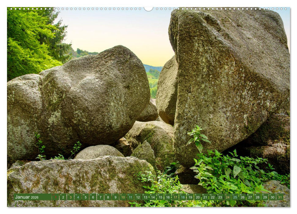 Das Felsenmeer - Natur pur im Odenwald (CALVENDO Wandkalender 2026)