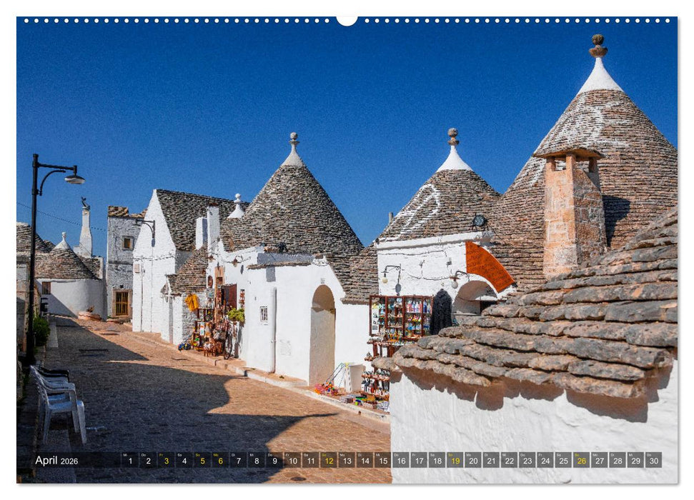Alberobello – Apuliens Stadt der Trulli (CALVENDO Premium Wandkalender 2026)
