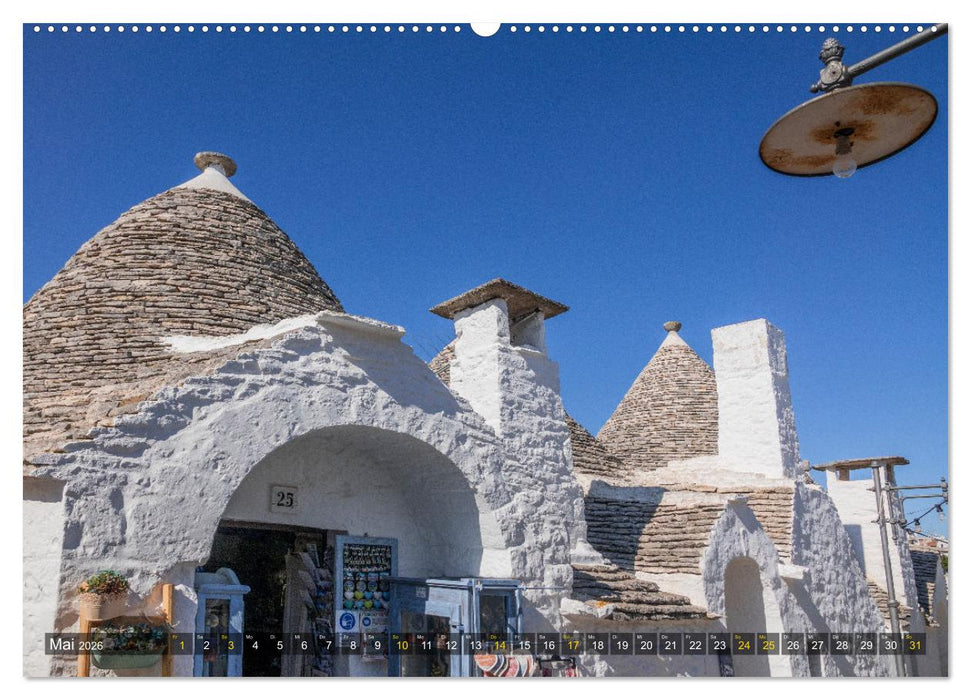 Alberobello – Apuliens Stadt der Trulli (CALVENDO Premium Wandkalender 2026)