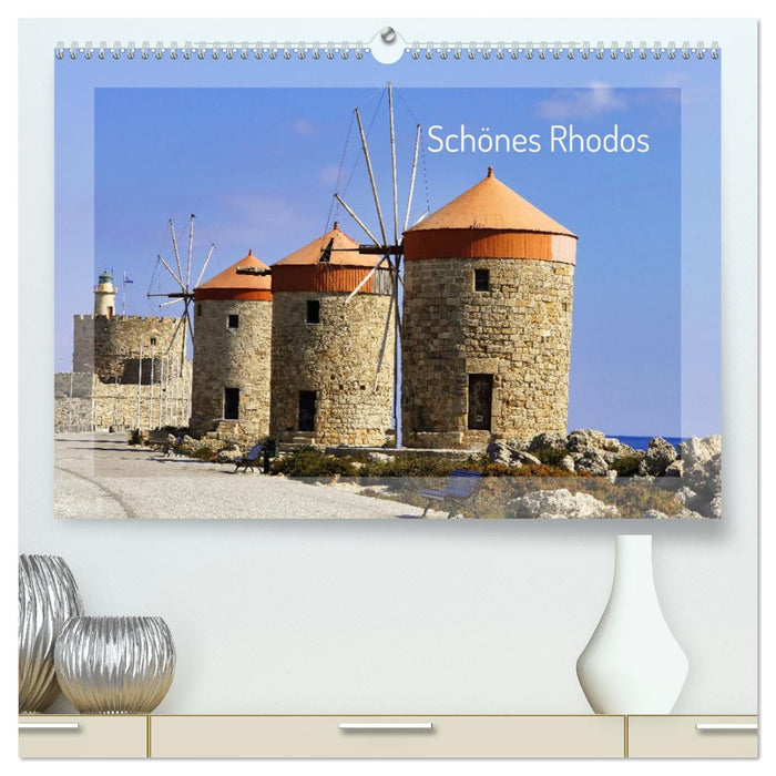 Schönes Rhodos (CALVENDO Premium Wandkalender 2026)