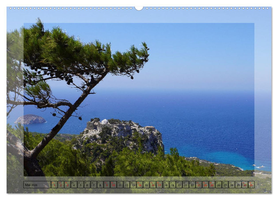 Schönes Rhodos (CALVENDO Premium Wandkalender 2026)