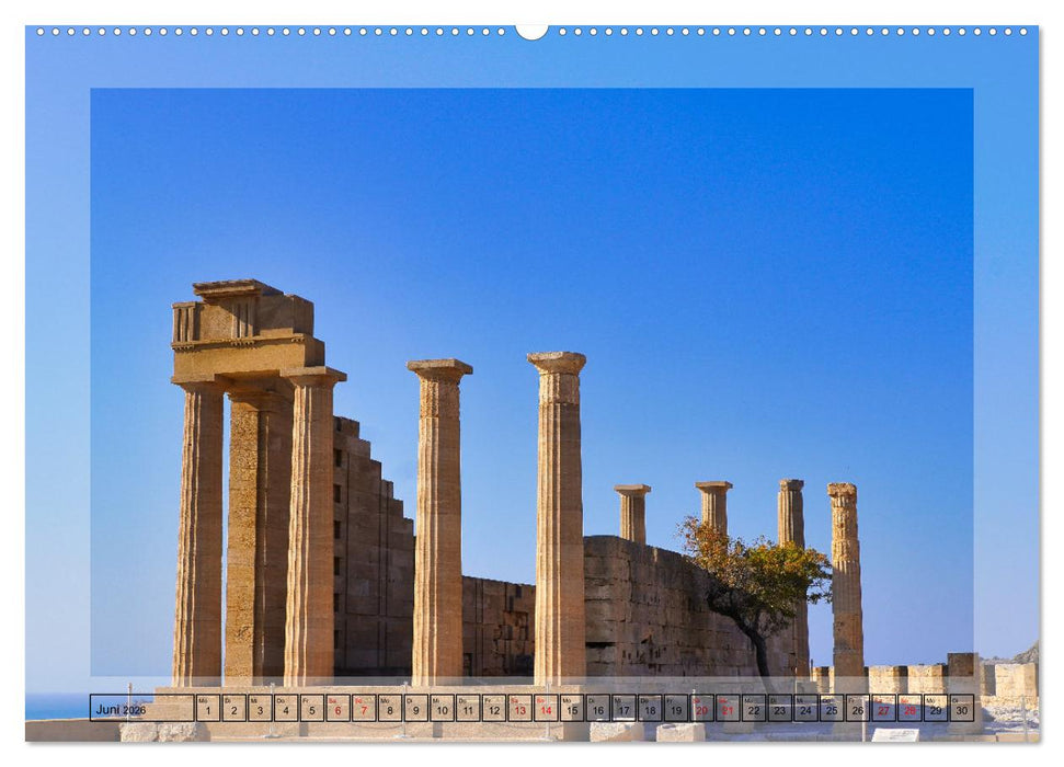 Schönes Rhodos (CALVENDO Premium Wandkalender 2026)