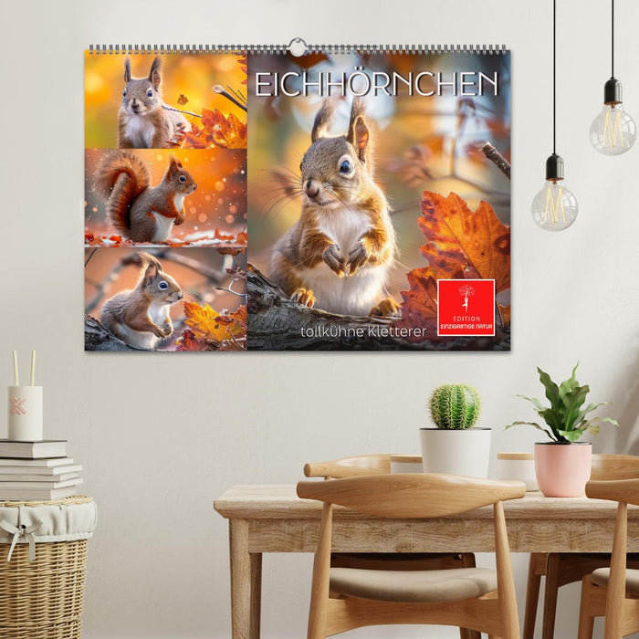 Eichhörnchen - tollkühne Kletterer (CALVENDO Wandkalender 2026)
