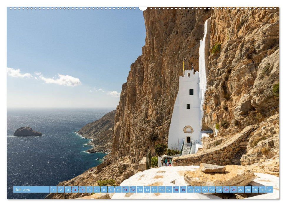 Amorgos - Kykladenimpressionen (CALVENDO Premium Wandkalender 2026)
