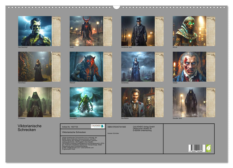 Viktorianische Schrecken (CALVENDO Wandkalender 2026)