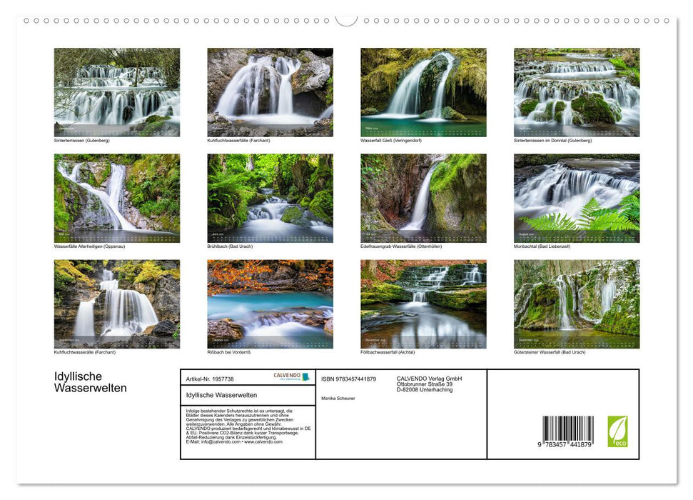 Idyllische Wasserwelten (CALVENDO Premium Wandkalender 2026)