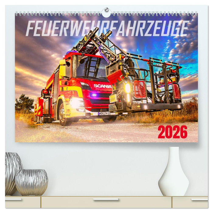 Feurwehrfahrzeuge (CALVENDO Premium Wandkalender 2026)