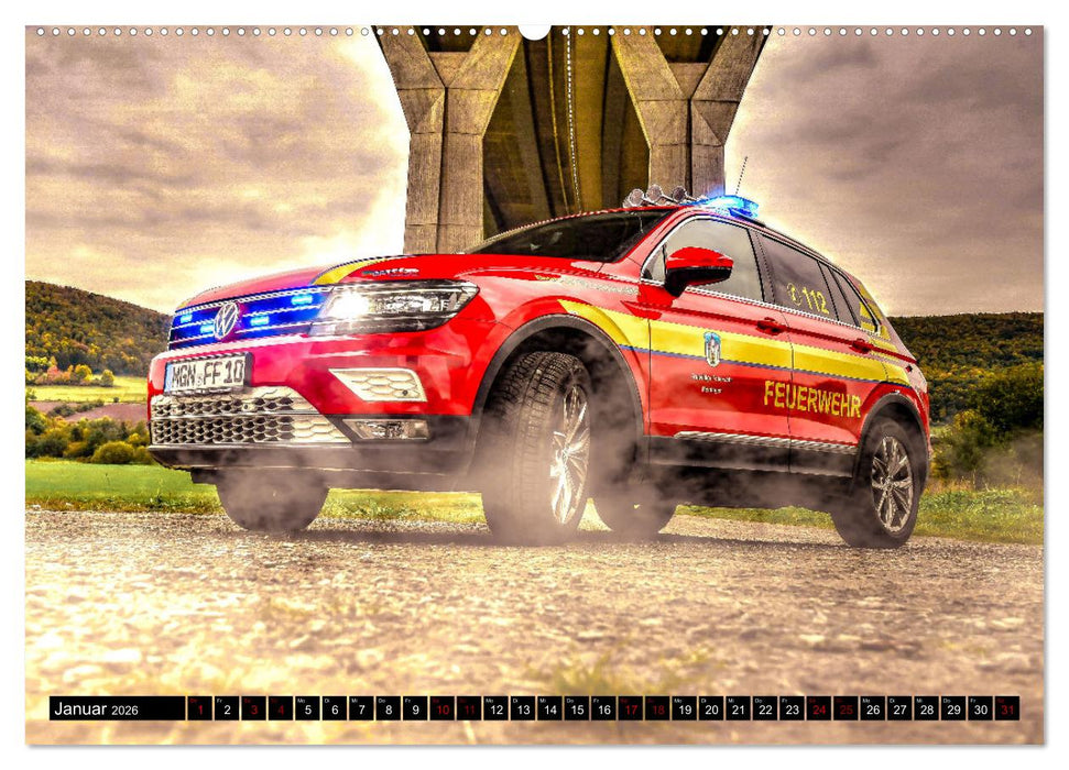 Feurwehrfahrzeuge (CALVENDO Premium Wandkalender 2026)