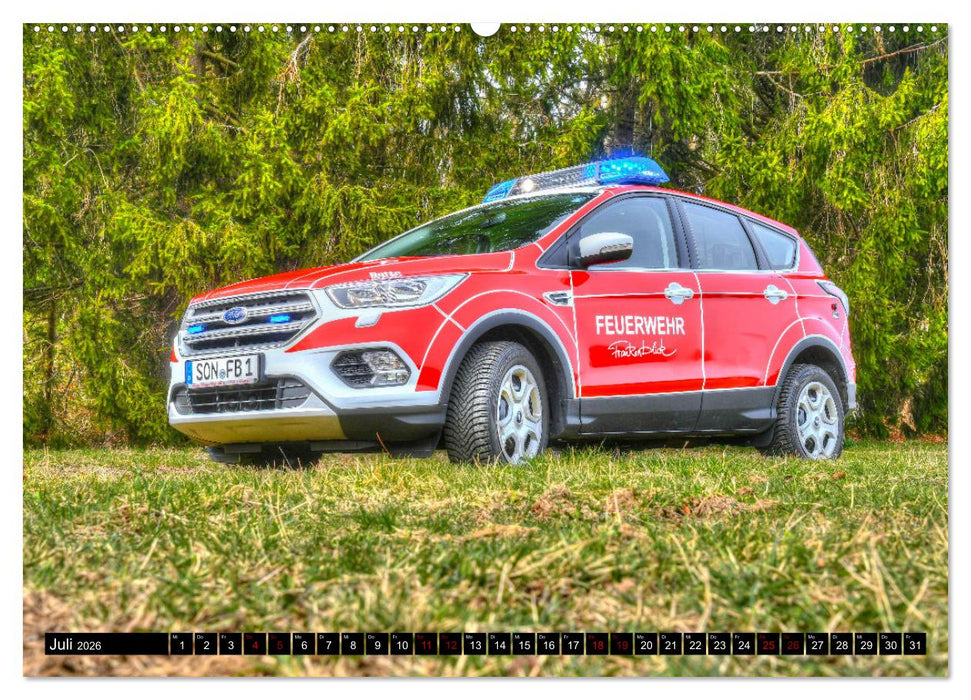 Feurwehrfahrzeuge (CALVENDO Premium Wandkalender 2026)