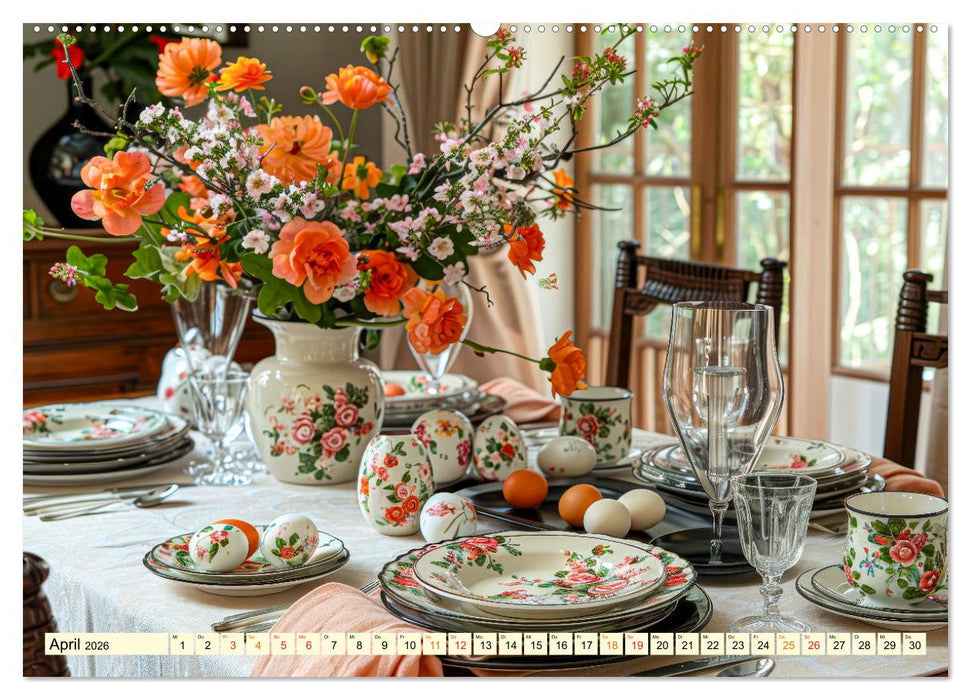 Gedeckter Tisch für Gourmets (CALVENDO Wandkalender 2026)