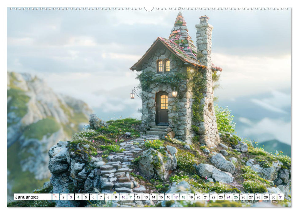 Pittoreske Steinhäuser (CALVENDO Wandkalender 2026)