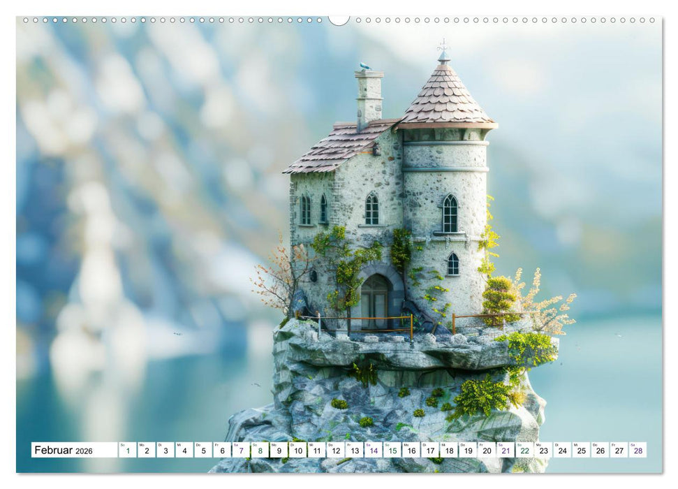 Pittoreske Steinhäuser (CALVENDO Wandkalender 2026)