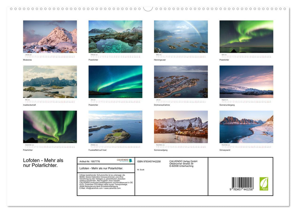 Lofoten - Mehr als nur Polarlichter. (CALVENDO Premium Wandkalender 2026)