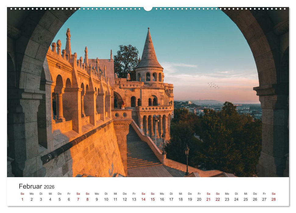 Budapest - Ungarns einzigartige Hauptstadt an der Donau. (CALVENDO Premium Wandkalender 2026)