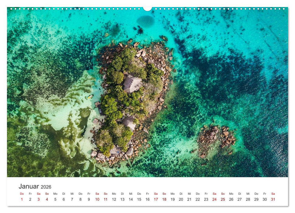 In Gedanken auf den Seychellen (CALVENDO Premium Wandkalender 2026)