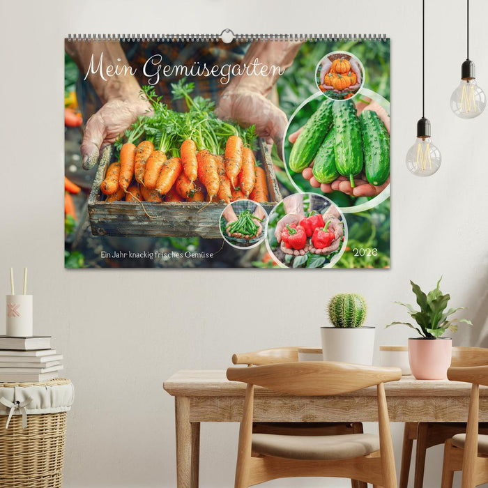 Mein Gemüsegarten - Ein Jahr knackig frisches Gemüse (CALVENDO Wandkalender 2026)
