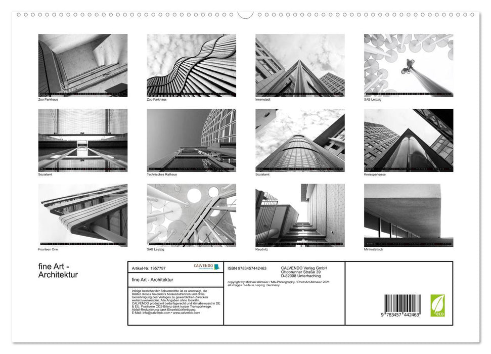 fine Art - Architektur (CALVENDO Premium Wandkalender 2026)