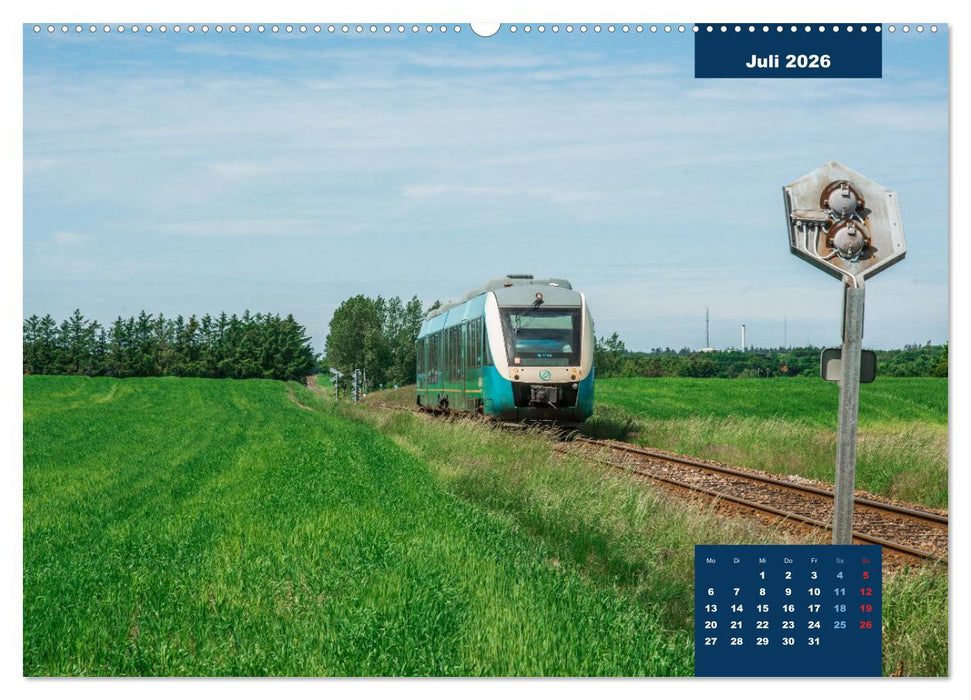 Dänische Eisenbahnen (CALVENDO Premium Wandkalender 2026)