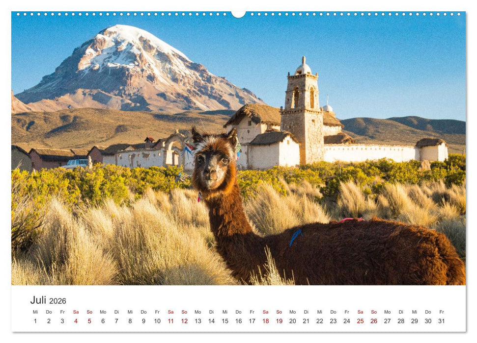 Bolivien - Eine Reise entlang der Anden. (CALVENDO Premium Wandkalender 2026)