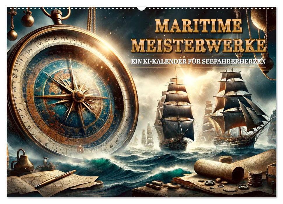 Maritime Meisterwerke: Ein KI-Kalender für Seefahrerherzen (CALVENDO Wandkalender 2026)