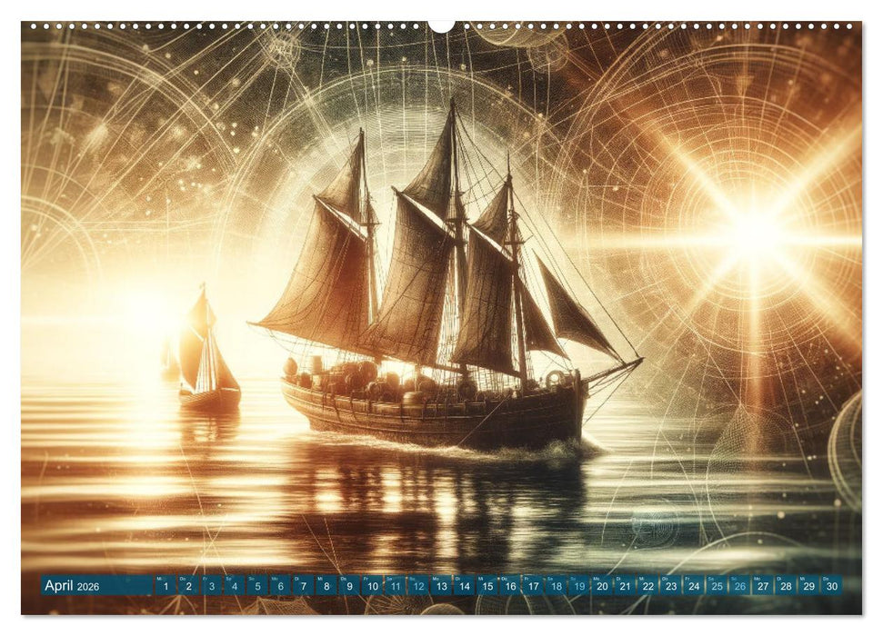 Maritime Meisterwerke: Ein KI-Kalender für Seefahrerherzen (CALVENDO Wandkalender 2026)