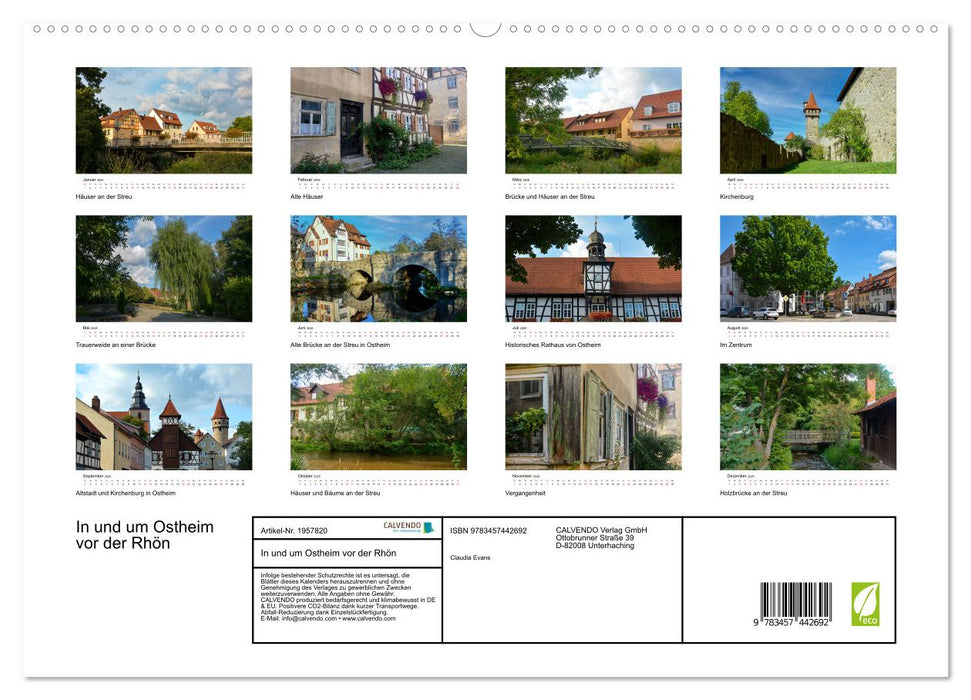 In und um Ostheim vor der Rhön (CALVENDO Premium Wandkalender 2026)