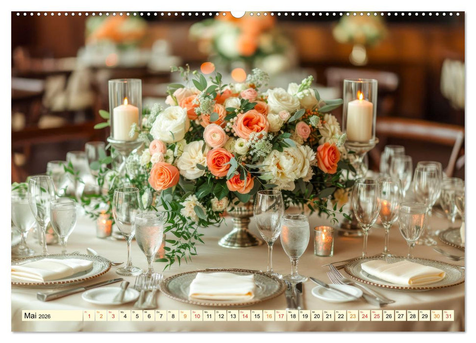 Gedeckter Tisch für Gourmets (CALVENDO Premium Wandkalender 2026)