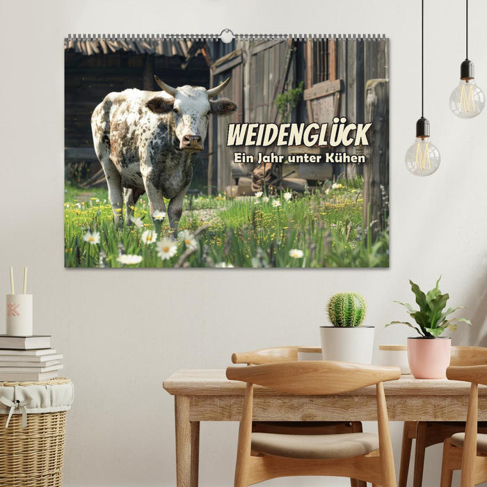 Weidenglück: Ein Jahr unter Kühen (CALVENDO Wandkalender 2026)