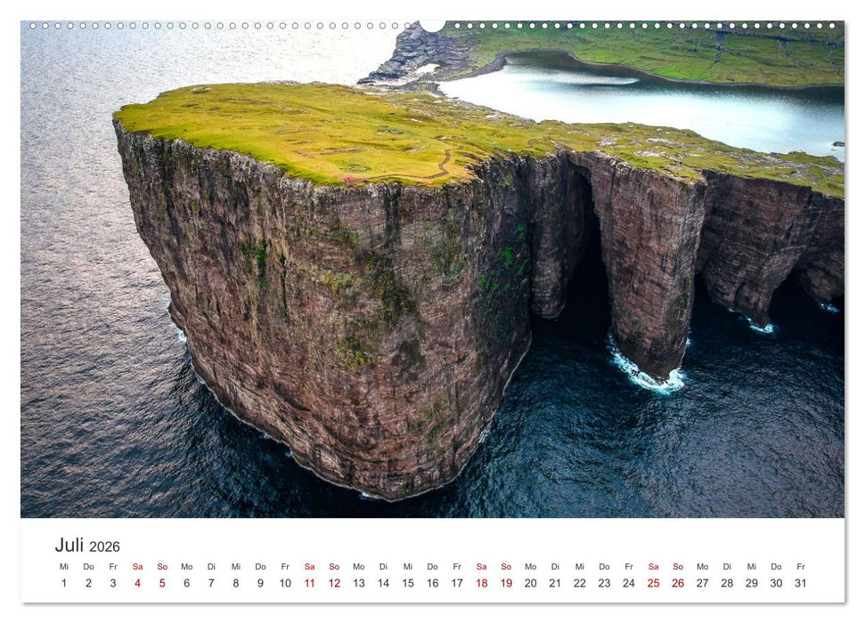 Färöer - Einzigartige Inseln (CALVENDO Premium Wandkalender 2026)