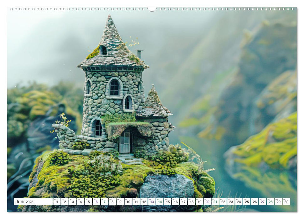Pittoreske Steinhäuser (CALVENDO Premium Wandkalender 2026)