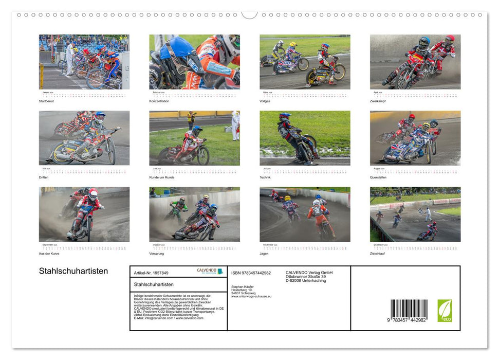 Stahlschuhartisten (CALVENDO Premium Wandkalender 2026)