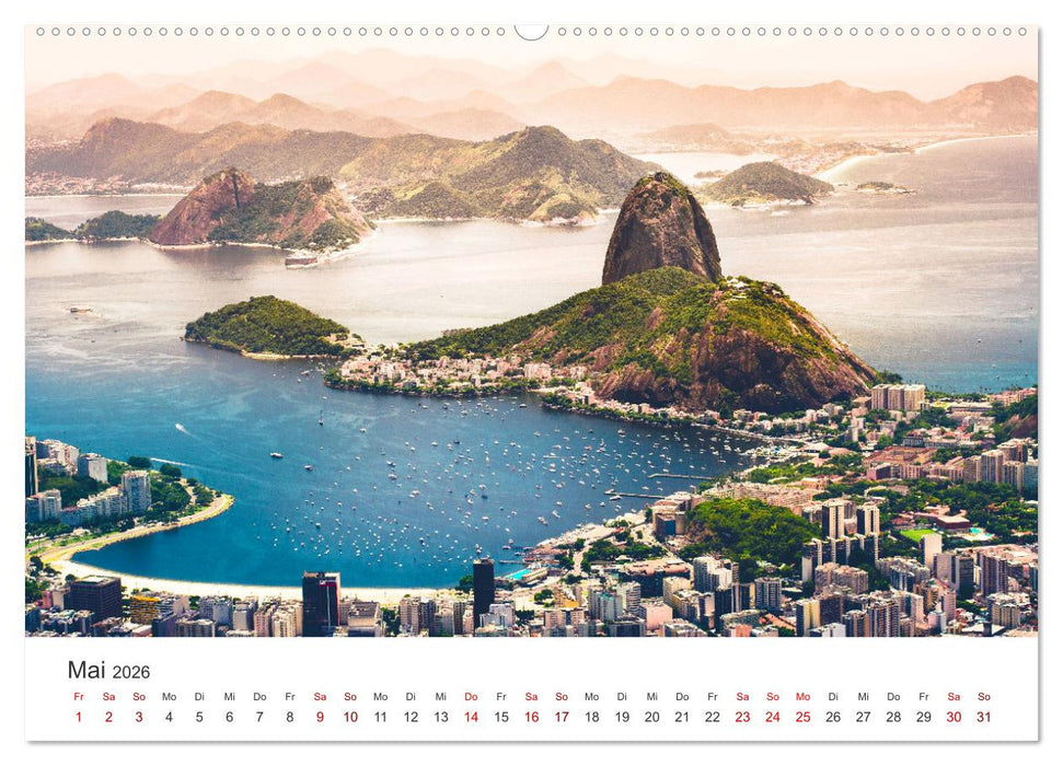 Brasilien - Karnevale, Fußball und Regenwälder. (CALVENDO Premium Wandkalender 2026)