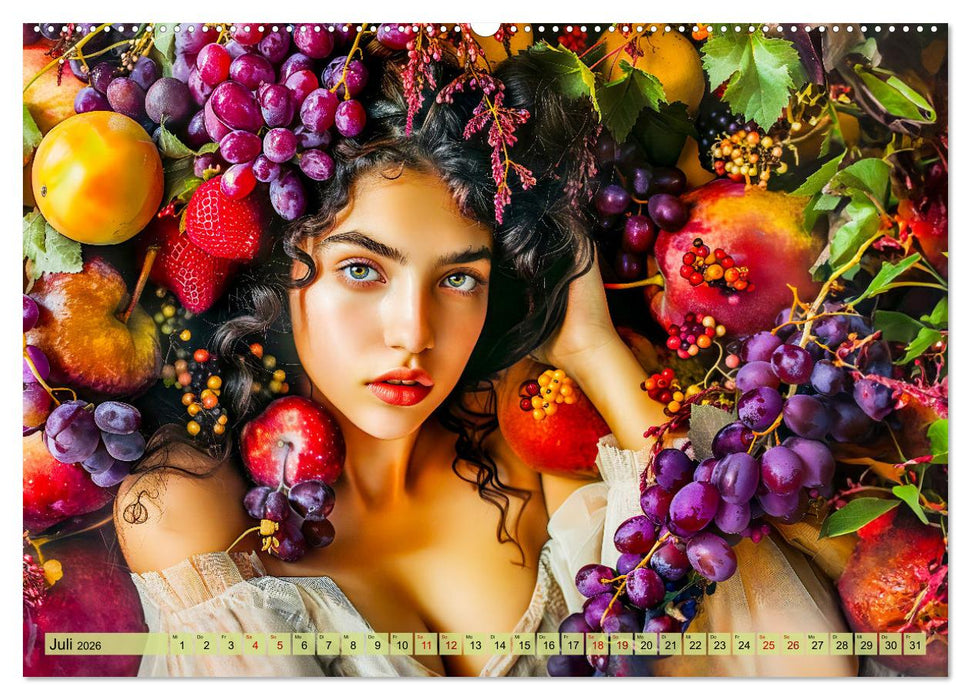 Obstkönigin - Fruchtig, floral und voller Schönheit (CALVENDO Premium Wandkalender 2026)