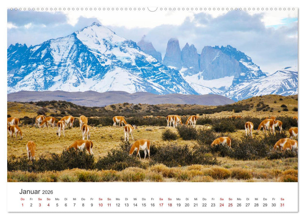 Chile - Das langgestreckte Land. (CALVENDO Premium Wandkalender 2026)