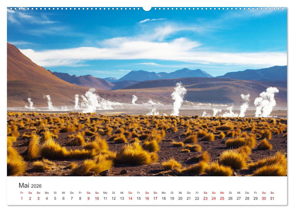 Chile - Das langgestreckte Land. (CALVENDO Premium Wandkalender 2026)