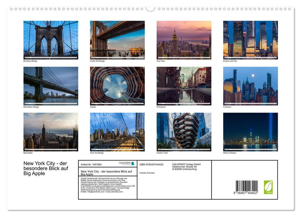 New York City - der besondere Blick auf Big Apple (CALVENDO Premium Wandkalender 2026)
