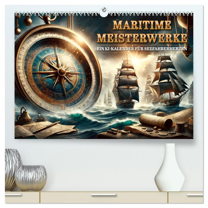 Maritime Meisterwerke: Ein KI-Kalender für Seefahrerherzen (CALVENDO Premium Wandkalender 2026)