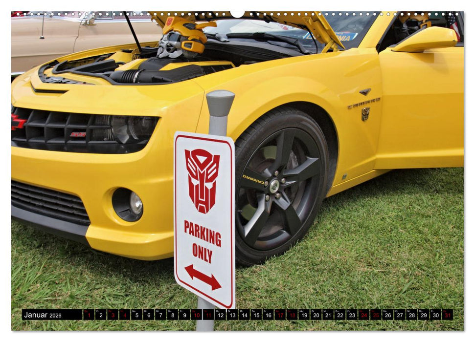 US Cars Kalender (CALVENDO Premium Wandkalender 2026)