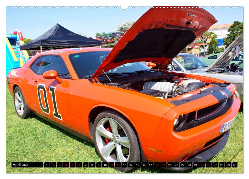 US Cars Kalender (CALVENDO Premium Wandkalender 2026)