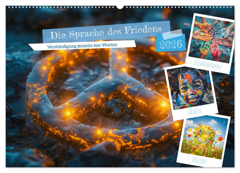 Die Sprache des Friedens (CALVENDO Wandkalender 2026)