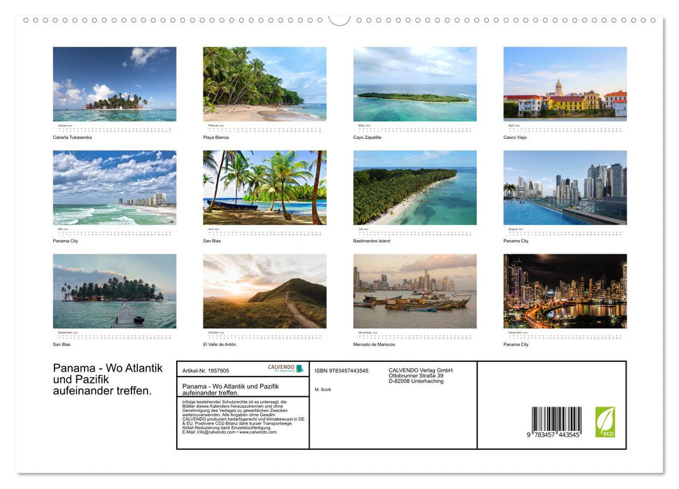Panama - Wo Atlantik und Pazifik aufeinander treffen. (CALVENDO Premium Wandkalender 2026)