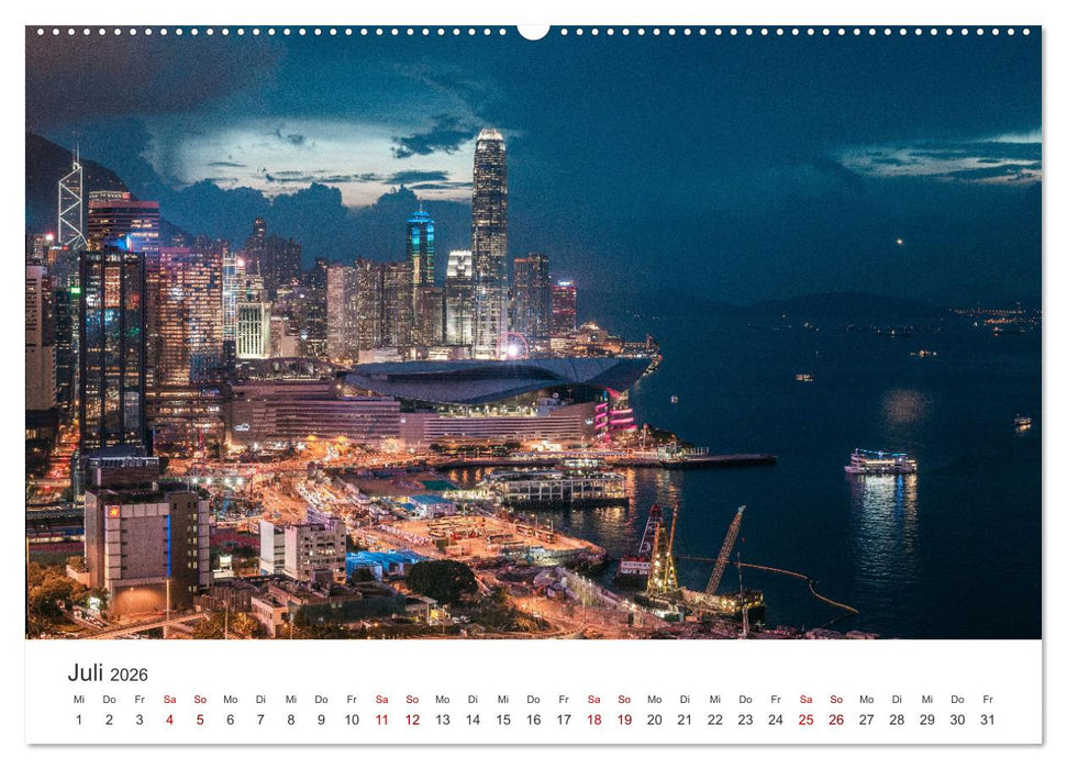 Hongkong - Eine faszinierende Weltstadt. (CALVENDO Premium Wandkalender 2026)