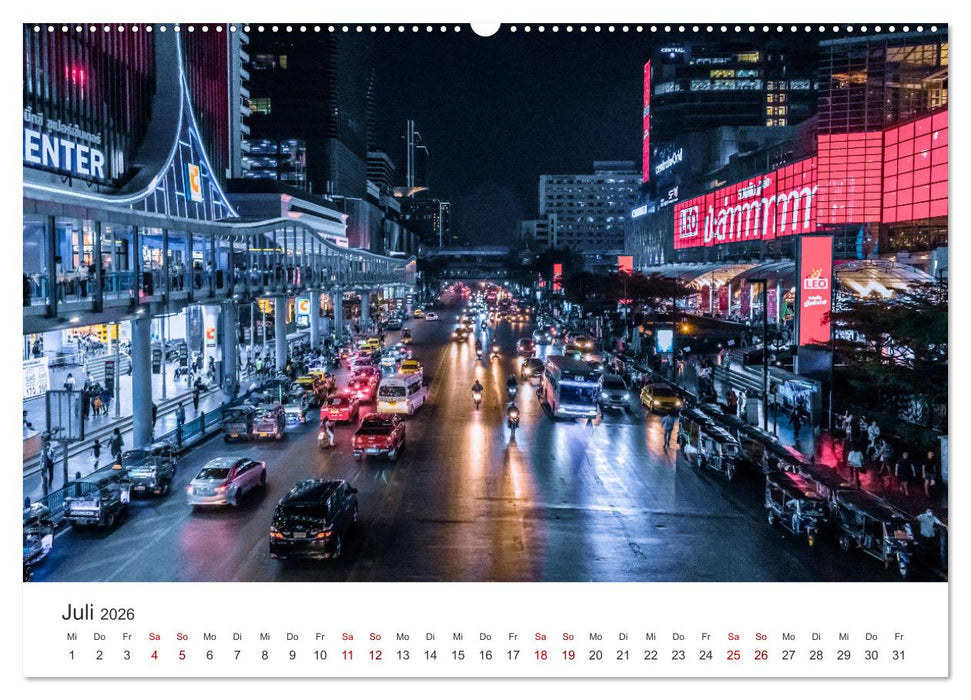 Bangkok - Die einzigartige Hauptstadt von Thailand. (CALVENDO Premium Wandkalender 2026)