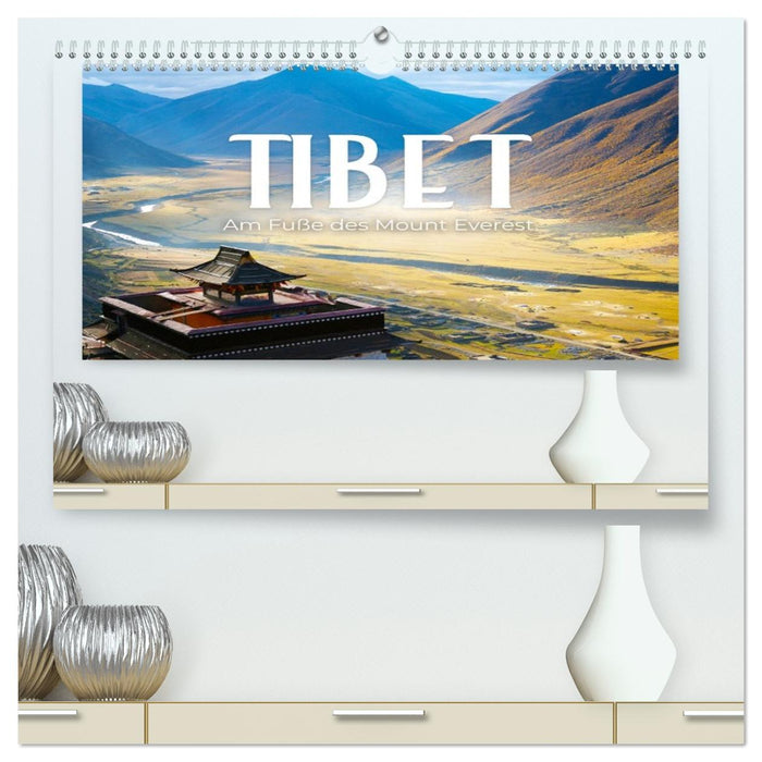 Tibet - Am Fuße des Mount Everest. (CALVENDO Premium Wandkalender 2026)