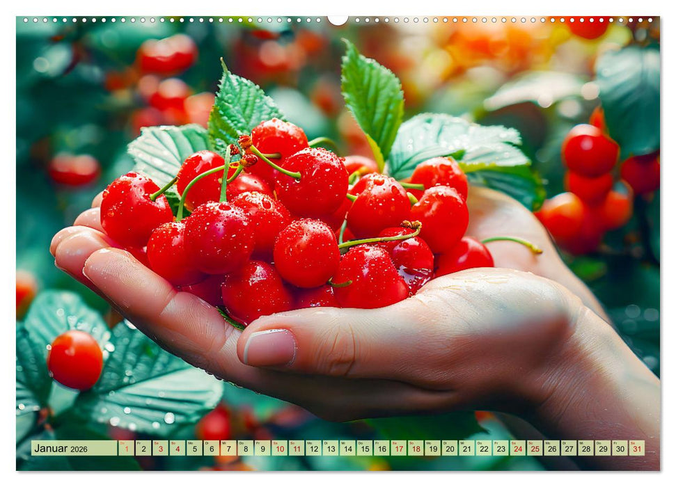 Ernteglück - Eine handvoll süßer Früchte zum Anbeißen (CALVENDO Wandkalender 2026)
