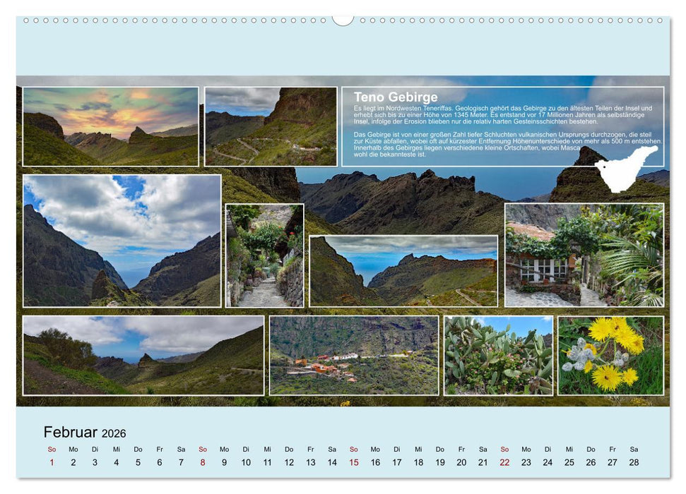 Zauberhaftes Teneriffa (CALVENDO Premium Wandkalender 2026)