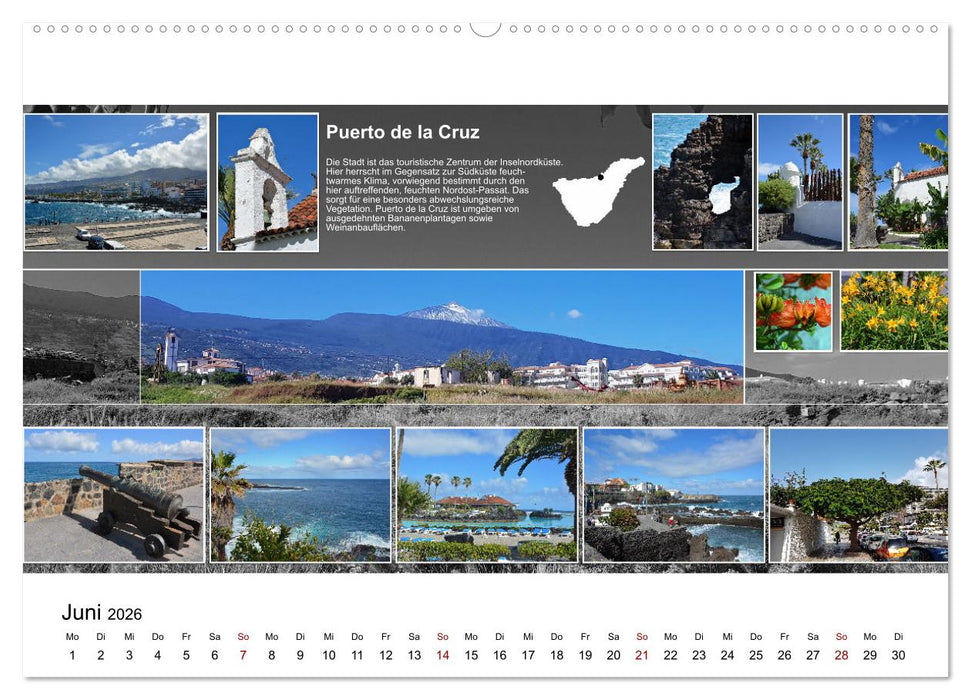 Zauberhaftes Teneriffa (CALVENDO Premium Wandkalender 2026)