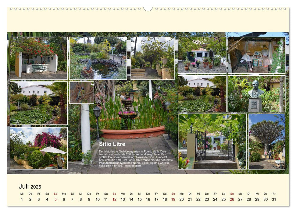 Zauberhaftes Teneriffa (CALVENDO Premium Wandkalender 2026)