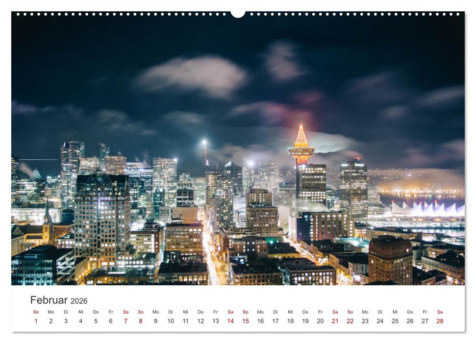 Vancouver - Eine wunderschöne Stadt an der Westküste Kanadas. (CALVENDO Premium Wandkalender 2026)