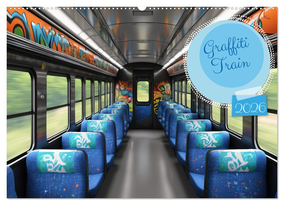 Graffiti Train (CALVENDO Wandkalender 2026)